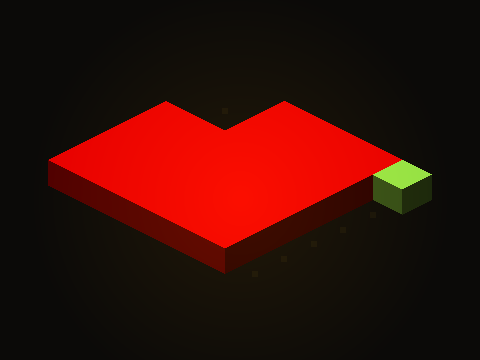 The red work in the center