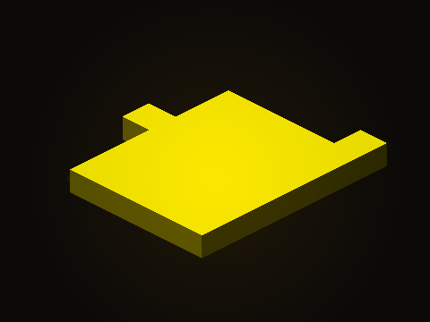 The yellow work in the north