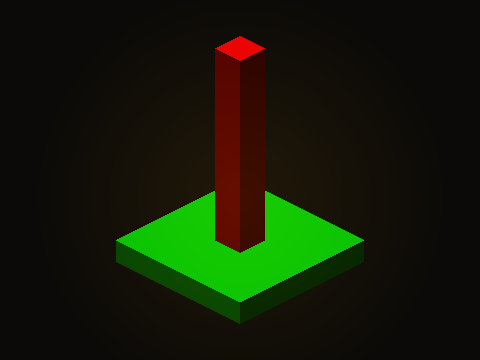 The green work in the center