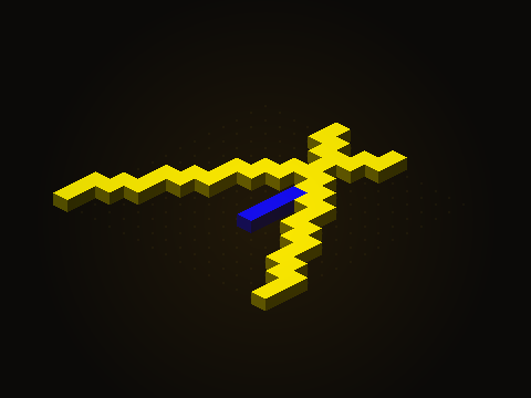The yellow work in the center