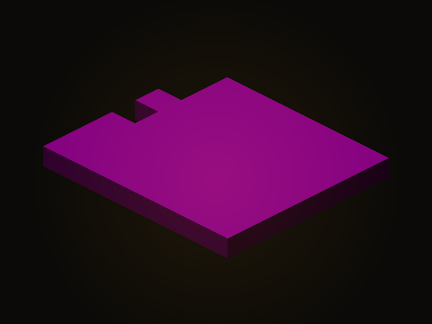 The purple work in the east