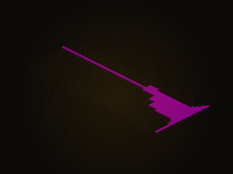 The purple work in the east