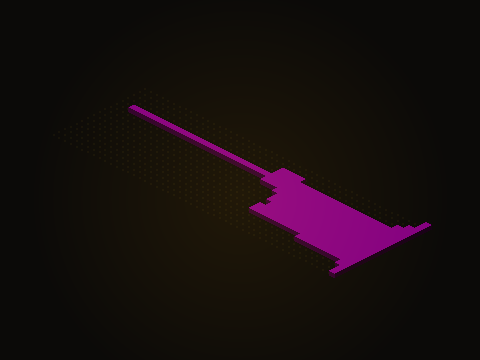 The purple work in the east
