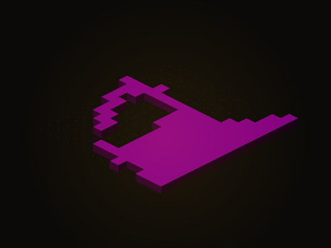 The purple work in the east