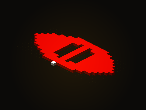The red work in the center