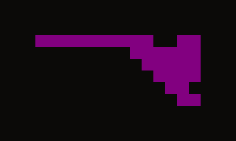 The purple work in the east