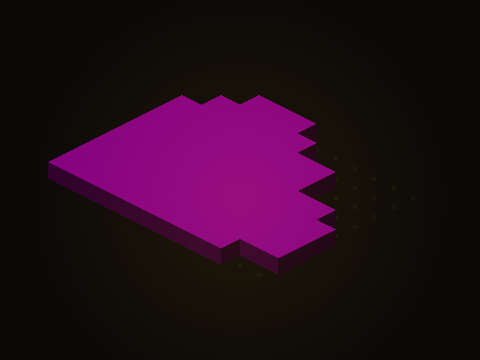 The purple work in the south