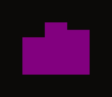 The purple work in the southeast