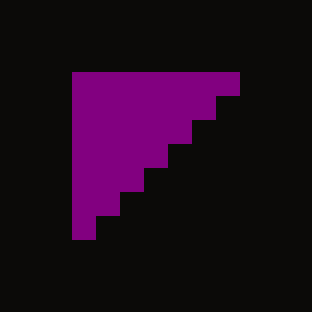 The purple work in the northwest